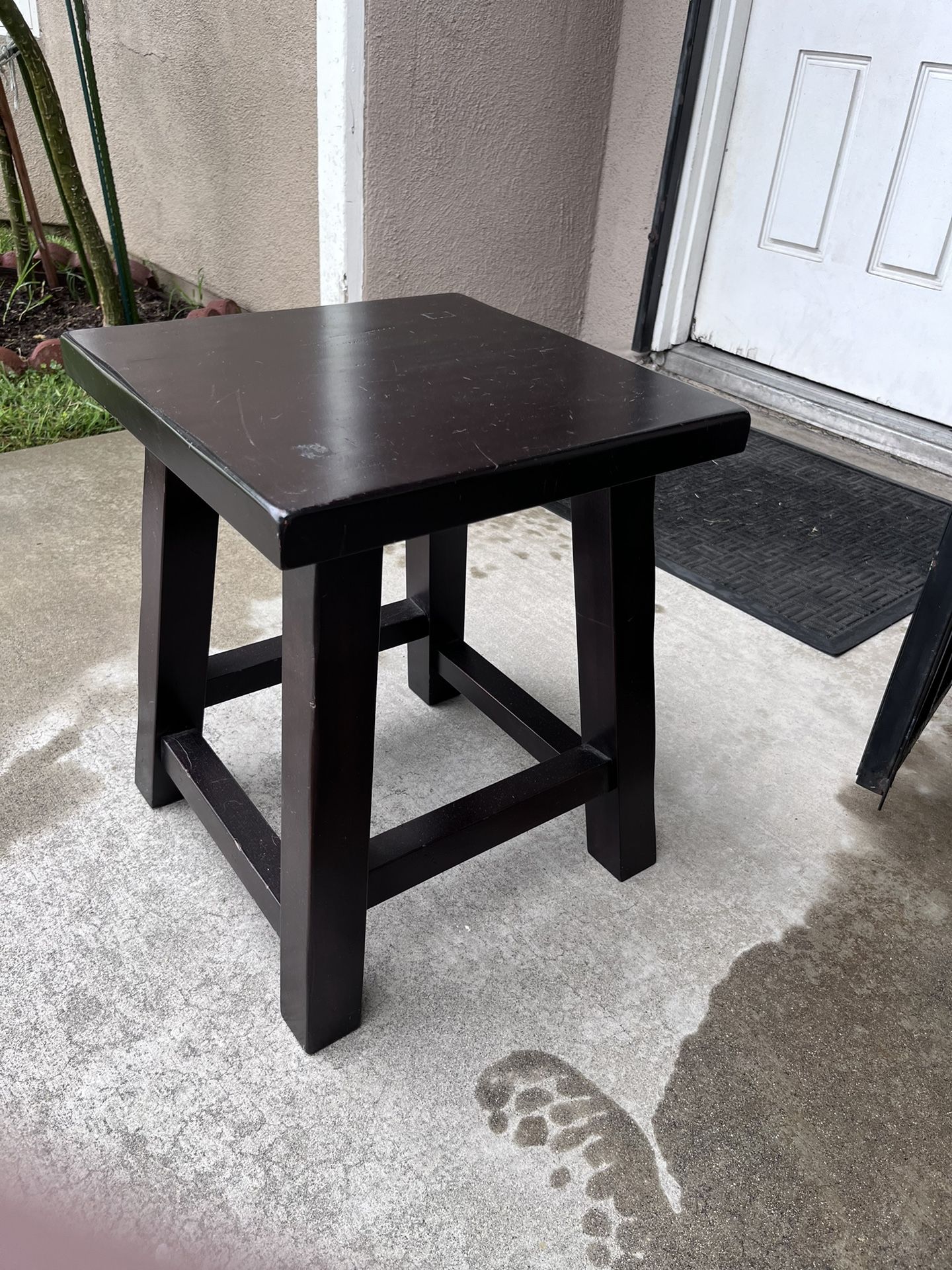 Heavy Wooden Stool Free