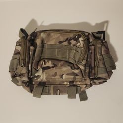 Tactical Assault Multicam Accessory Duty Gear Bag 4 Pouch Crossbody Used