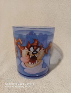 Vintage Looney tunes tornado taz DOF tumbler cup