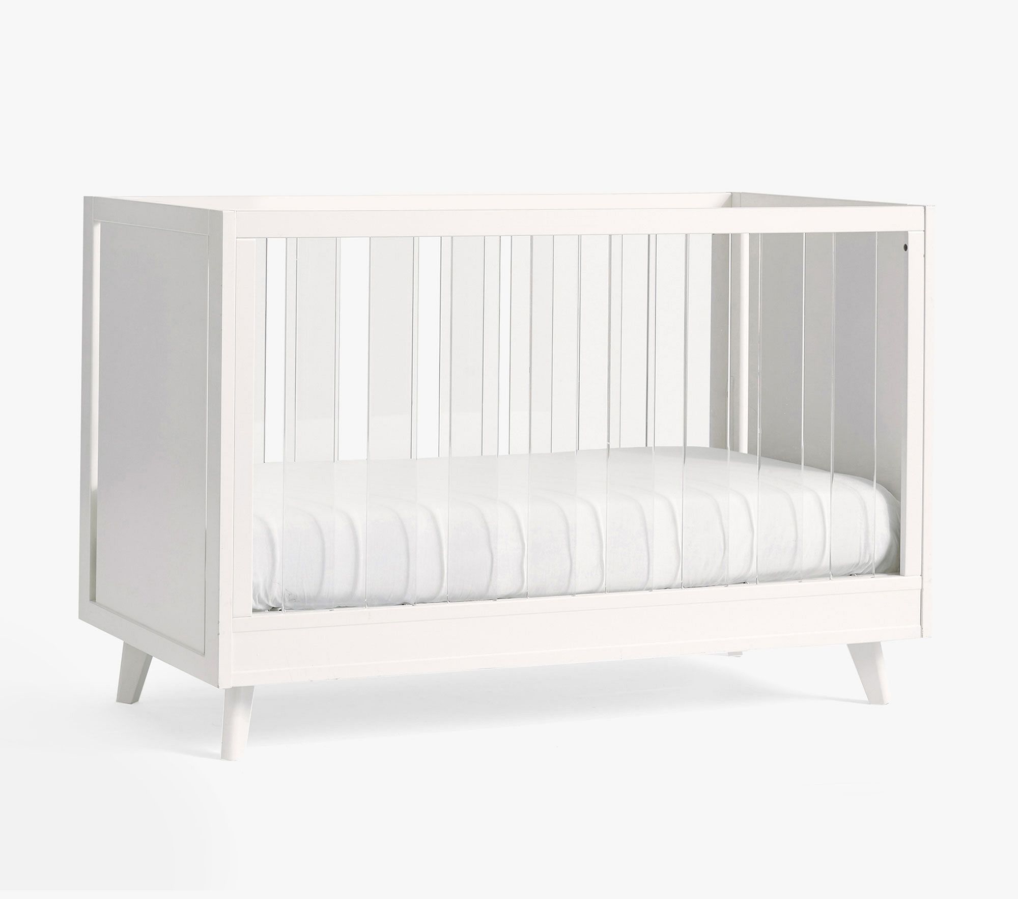 Sloan Acrylic Convertible Crib And Mattress 