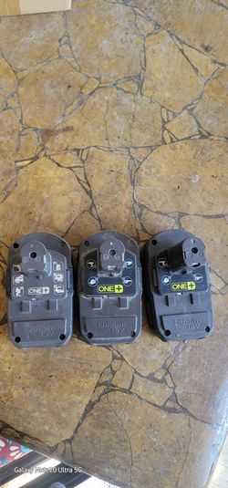 Ryobi 18volt 3 Pisces batteries