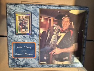 John elway  Denver Broncos plaque