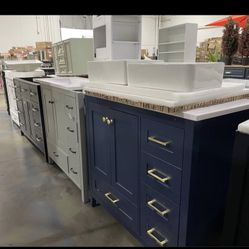 $140 for 30” & $175 for 36”New Assembled 30” & 36” Solid Wood Frame Bathroom Vanity WITHOUT Sink
