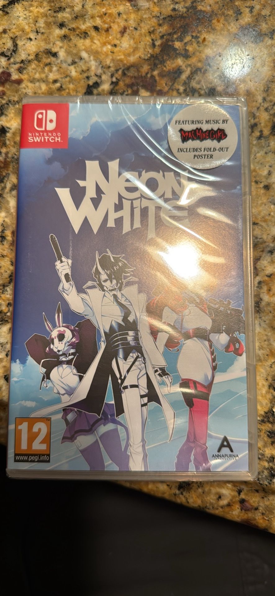 Neon White (Nintendo Switch, 2023) MachineGear W/ Fold Out Poster New Sealed