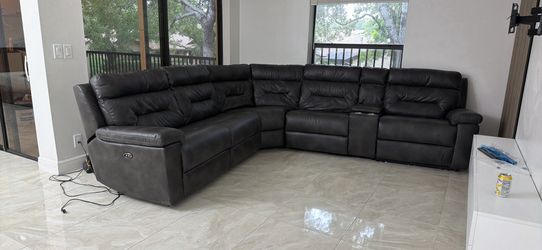 L sectional couch recliner
