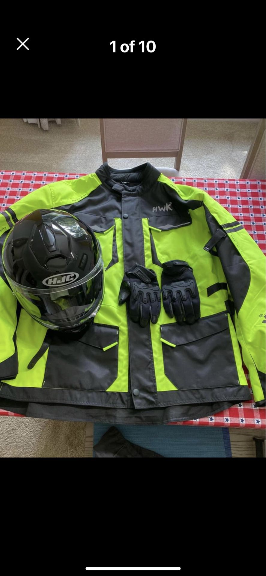 Helmet,jacket And Gloves