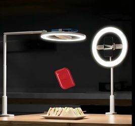 LED Ring Light with Overhead Arm Stand