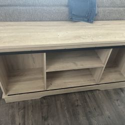Wood tv stand