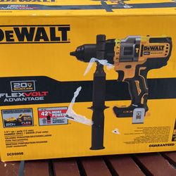 DEWALT 20-Volt MAX Cordless Brushless 1/2 in. Hammer Drill/Driver with FLEXVOLT ADVANTAGE (Tool Only)