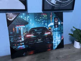 Notoriarte Car AMG Canvas Wall Art NEW