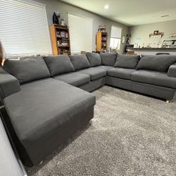 2 piece gray sectional