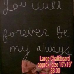 Large Chalkboard Signs (Erasable)