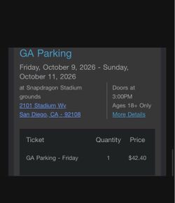 Niteharts 3 day parking