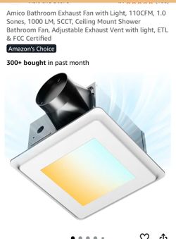 AMICO new bathroom exhaust fan W light