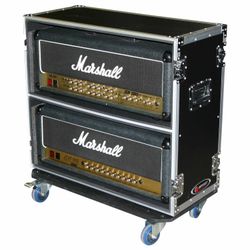 Odyssey FZGAMPHEAD2X2W Dual Guitar Amp Head Flight Case