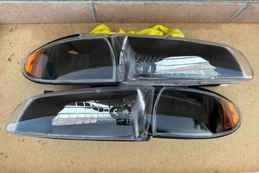 97-03 Pontiac Grand Prix Headlights Faros Calaveras Micas Luces Lamps