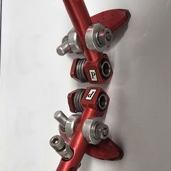 Paul CrossTop III Red anodized MTB brakes Vintage Very Rear..