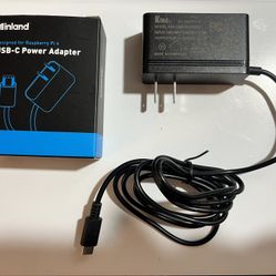 USB-C Power Adapter - designed for Raspberry Pi 4 (New)