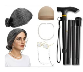 Old Lady Costume Pick Up On Orange&Amar