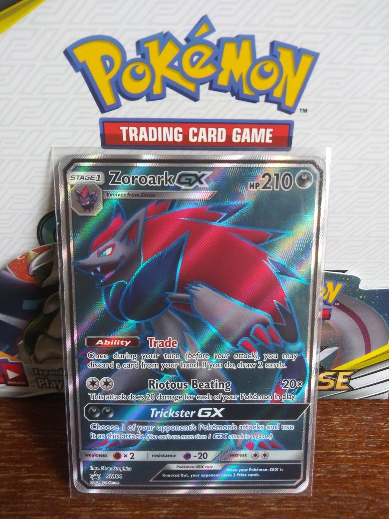 POKEMON ZOROARK GX FULL ART HOLO MINT CONDITION!!!