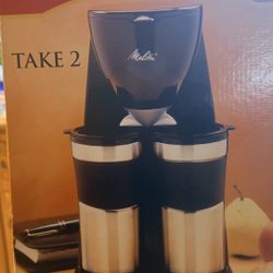 Dual Travel Mug Coffee Marker