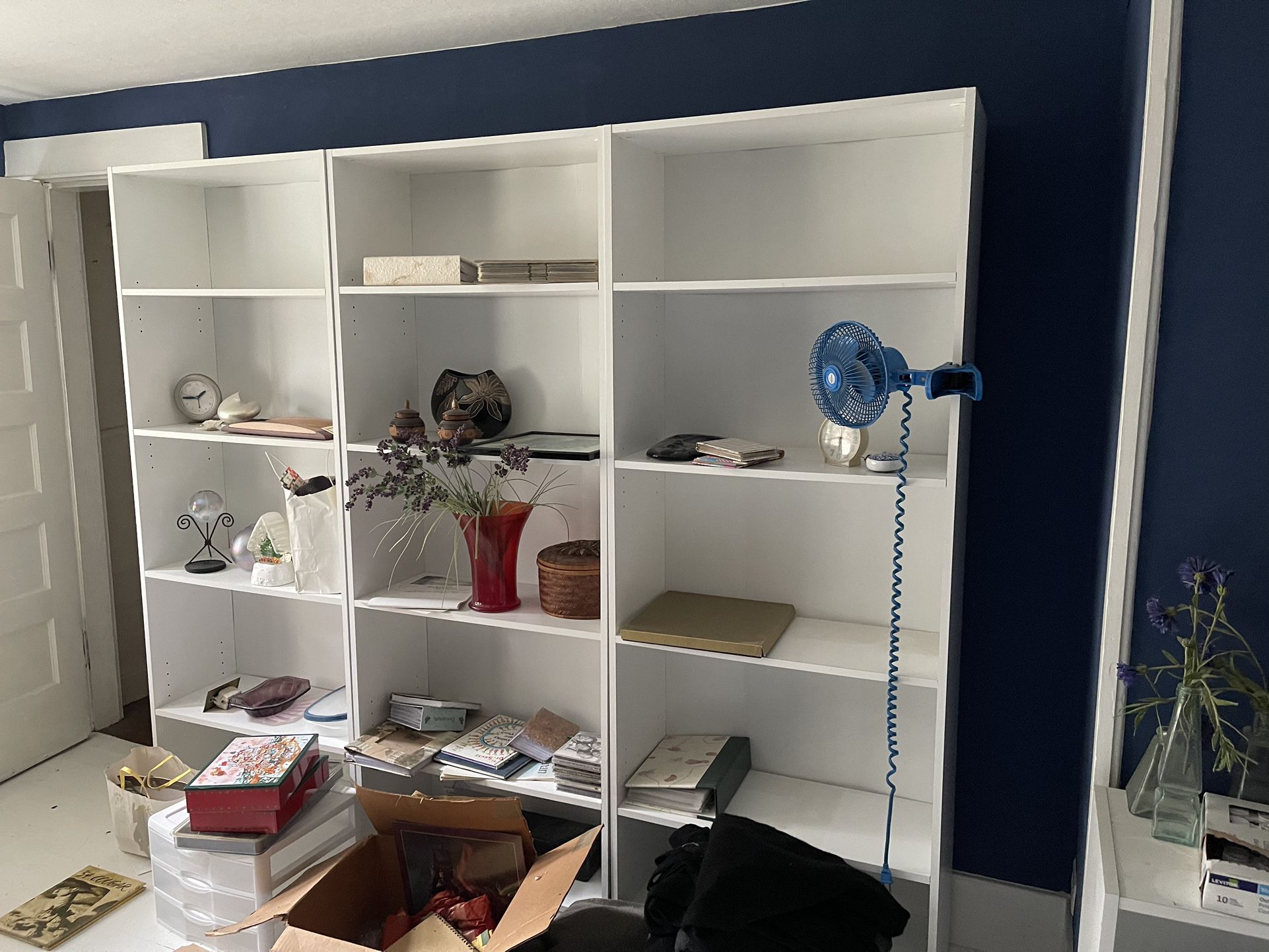 White Bookcases - assembled - Cannot Deliver