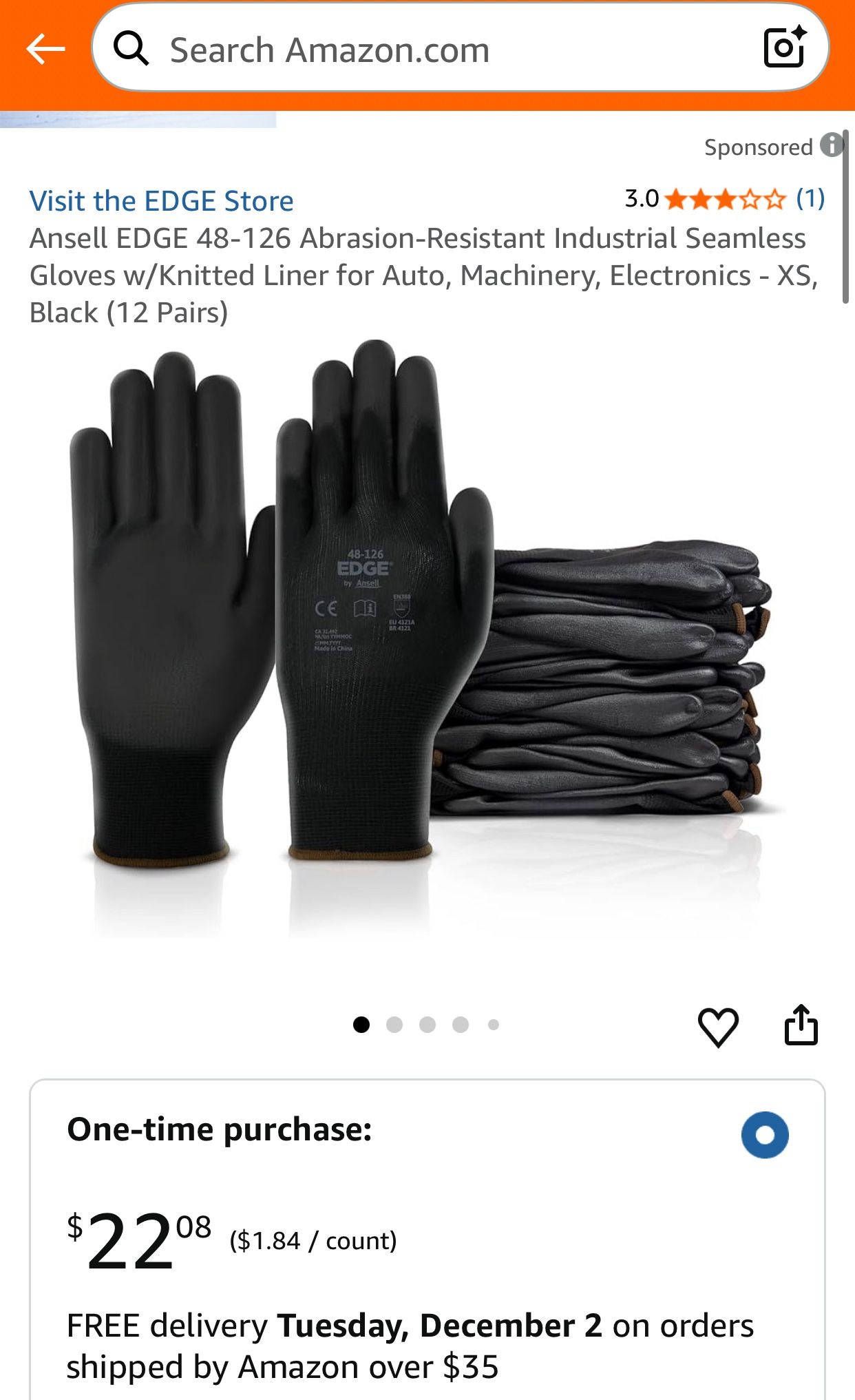 Edge Light Duty Work Gloves