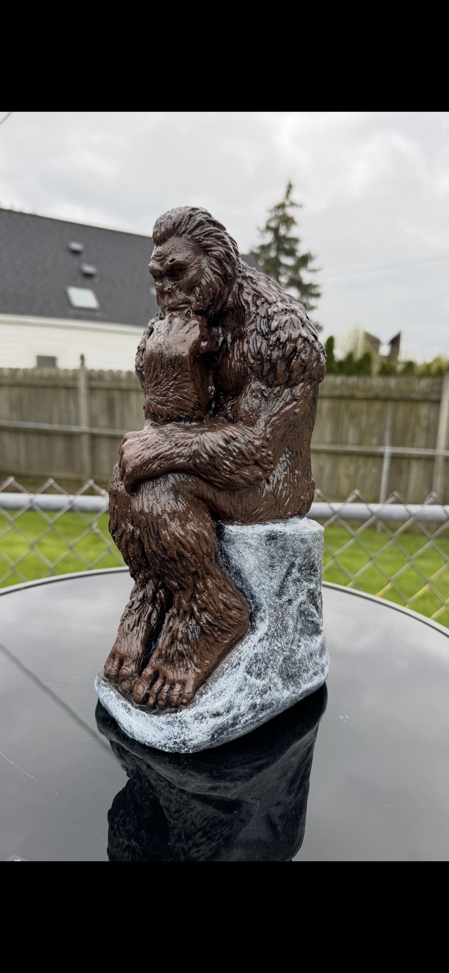 The Bigfoot Thinker Statue