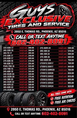 New tires for sale