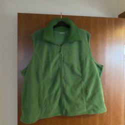Women’s Fleece Zip Up Sweater Vest 3XL