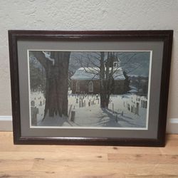 SLEEPY HOLLOW by ROBERT McGINNIS - LTD ED PRINT - S/N - 1977 Framed 21x28"