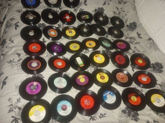Lot of Vintage 45 RPM Vinyl Records