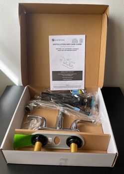 Brand New Glacier Bay Bettine 4 inch Centerset 2 Handle High Arc Bathroom Faucet r