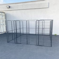 (New) $290 Heavy-Duty 10x10x5ft Large Dog Playpen with 16-Panels, Crate Kennel Exercise Gate 