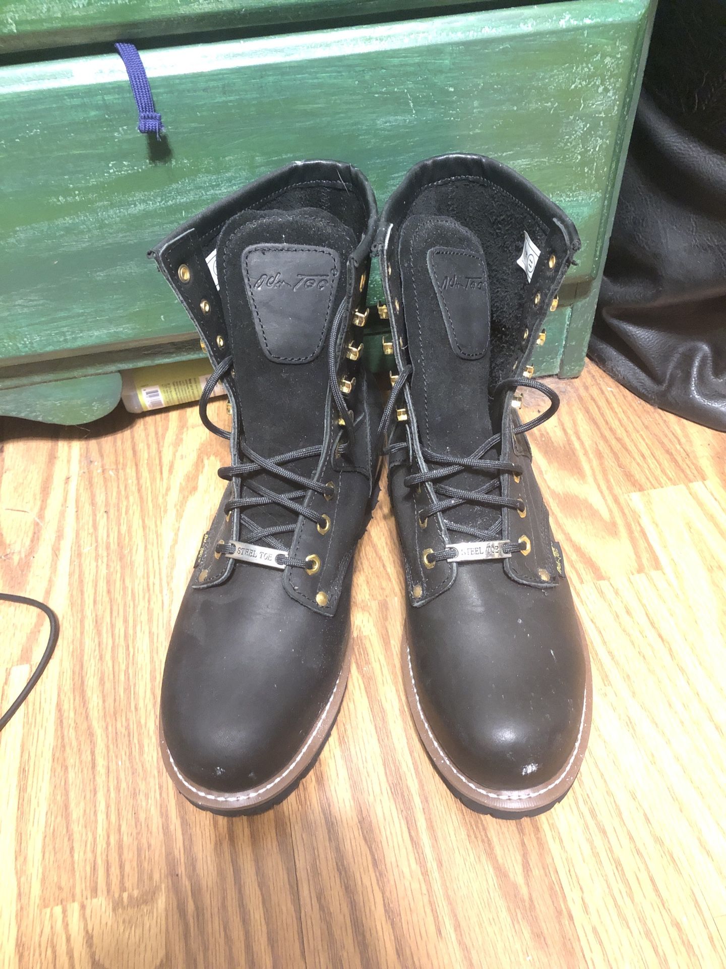 Black Steel Toed Boots