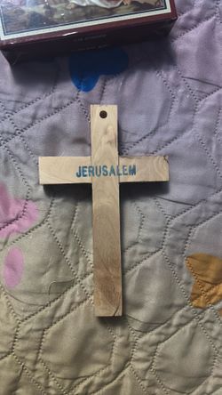 4x6 crusifix. Olive wood from Holy Land