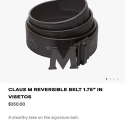 McM Reversible Black Belt (sz 36)
