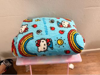 Slightly used hello kitty blankets