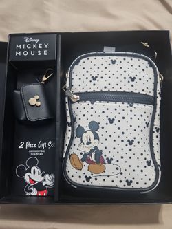 Crossbody bag and tech pouch
