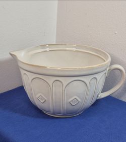 Masterclass Glazed Pottery Batter Bowl w/Handle and Spout