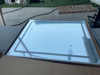 Large LED Backlit Mirror with Touch Control