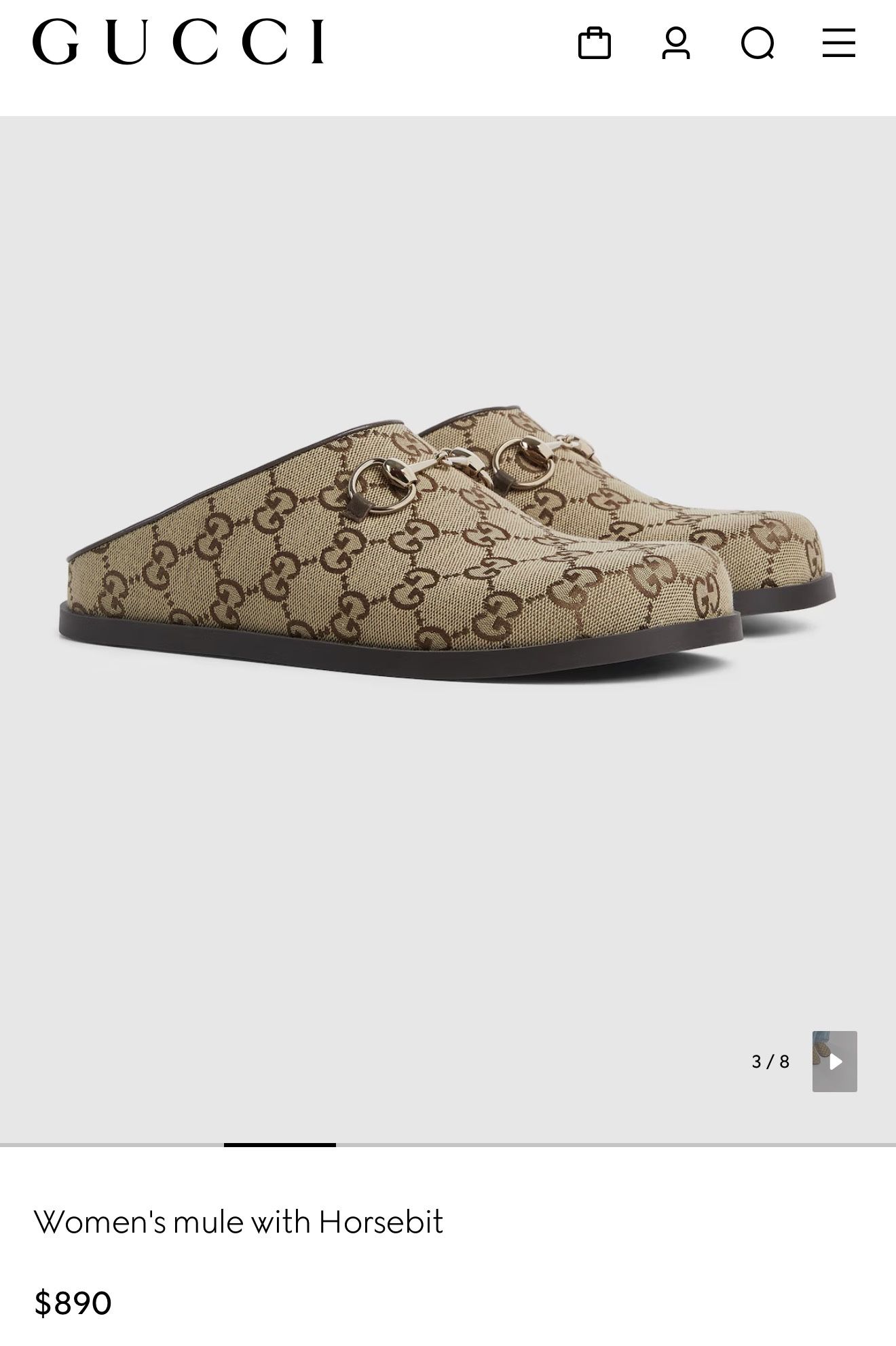 Gucci Women's mule with Horsebit