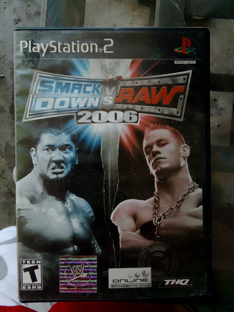 Smack Down Vs Raw 2006 PS2 Game
