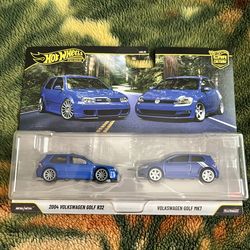 Hot wheels 2 Pack: Volkswagen Golf