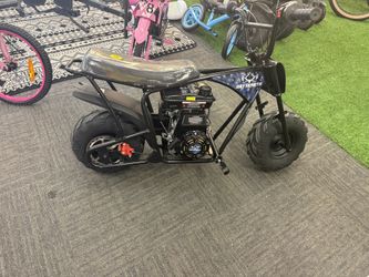 Oryxearth Mini bicicleta de tierra todoterreno de 105cc de 4 tiempos, 28mph, a gasolina con transmisión automática y arranque de tirón para adultos y 