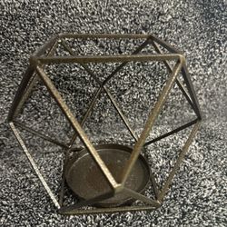 Medium Size Metal Geometric Candle Holder