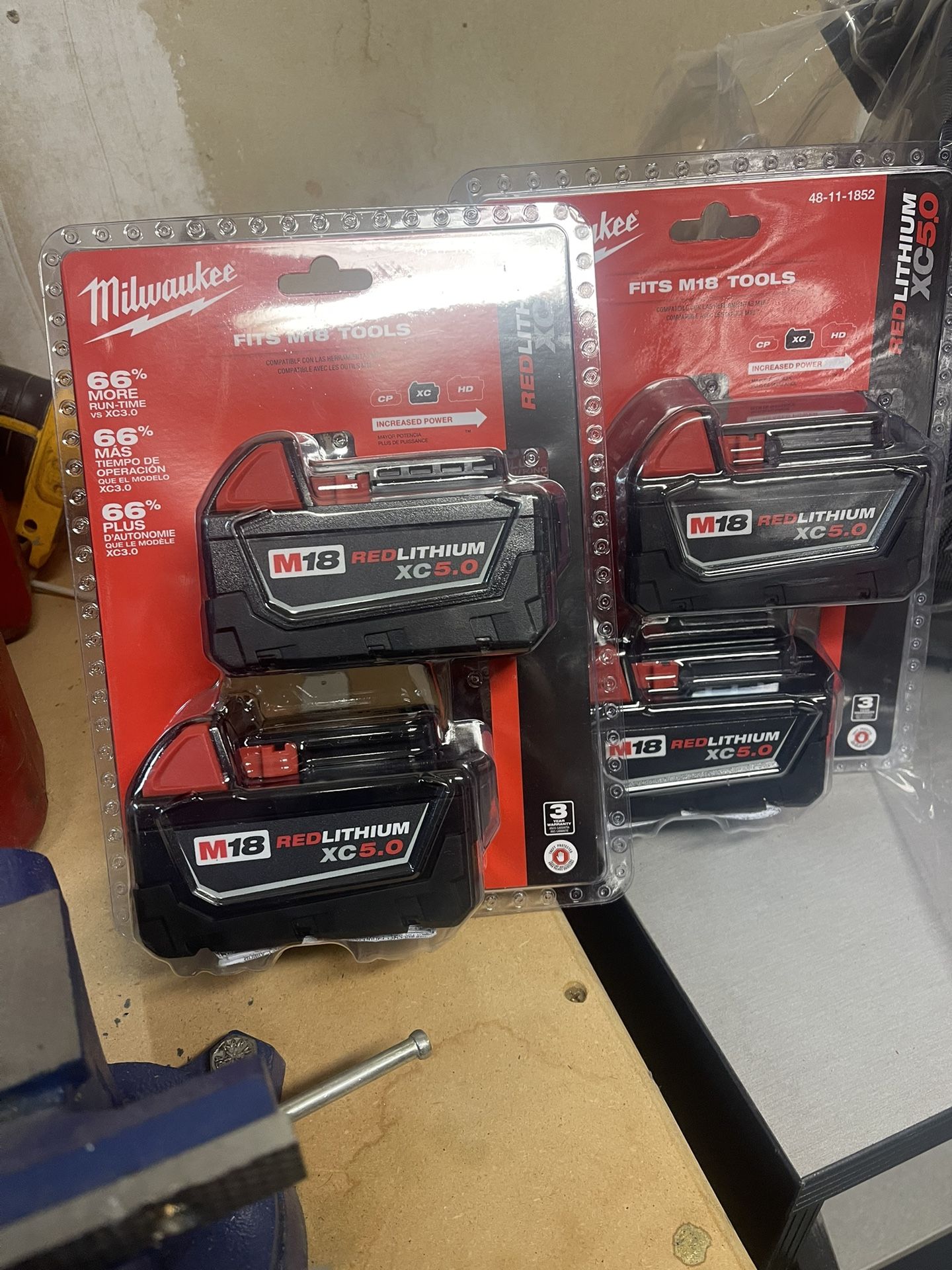 Milwaukee 5.0 X2 Pack High Output Battery’s!