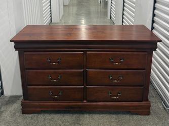 SOLID CHERRYWOOD MCM 6-DRAWER SIDE BY SIDE DRESSER IN NEW CONDITION DELIVERY AVAILABLE