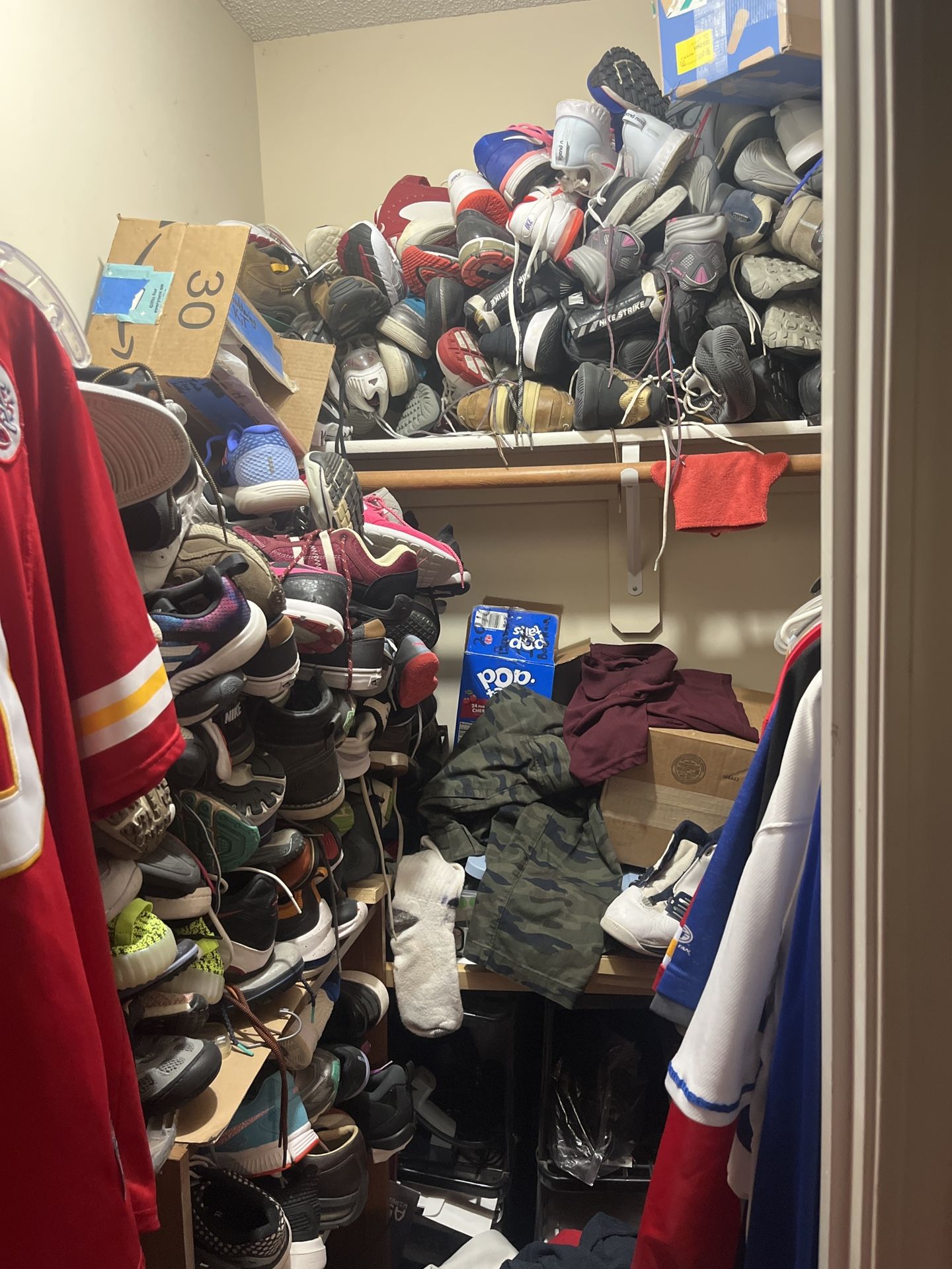 Nike, Adidas, Reebok, etc. top brand name shoes I have 400 pairs. This would be a great investment for somebody.