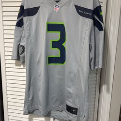 Nike Seattle Seahawks Wilson #3 M Jersey In Grey And Green #NFL #SeattleSeahawk - Men | Color: Silver | Size: M